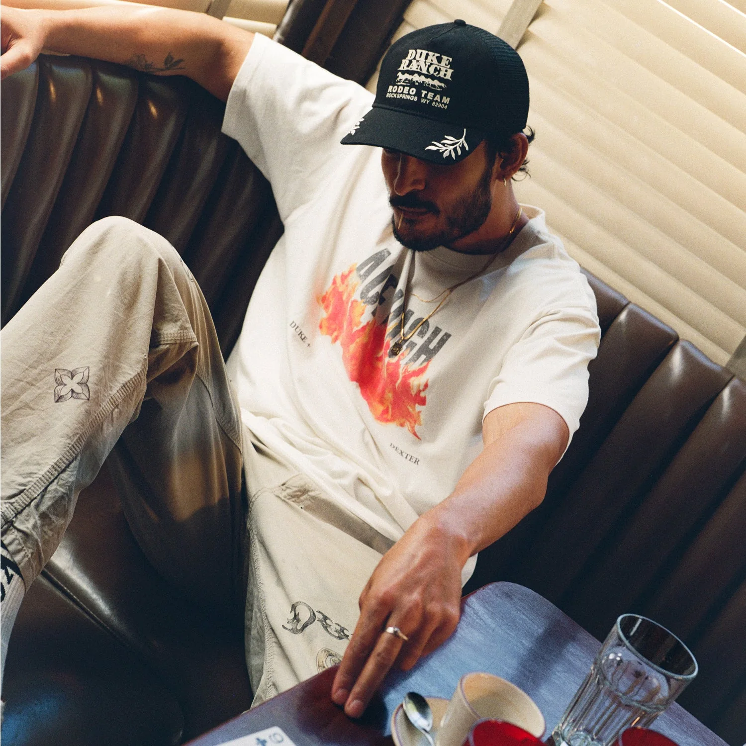 Ace High Vintage White T-Shirt - Image 2