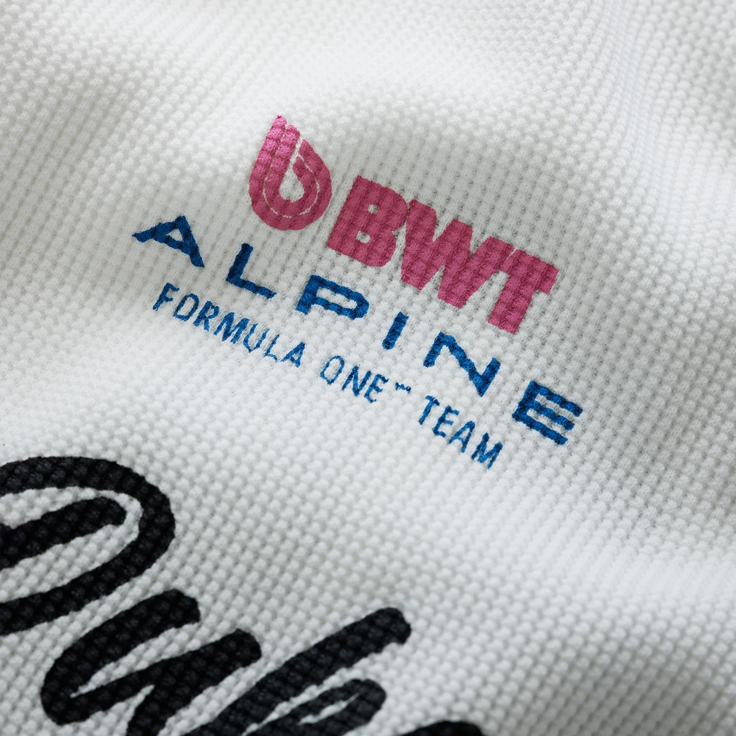 Alpine Formula One Team White Waffle Top - Image 5