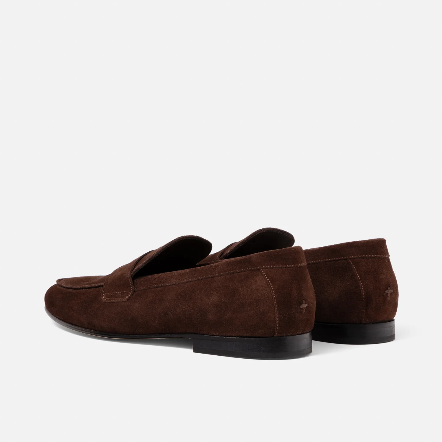 Caine Brown Suede Penny Loafer - Men's - Image 6