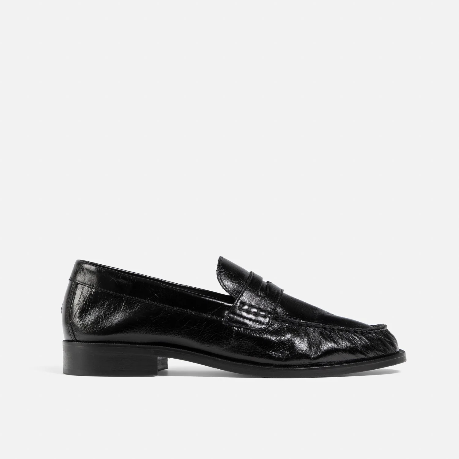 CB Black Ruched Loafer - Women's