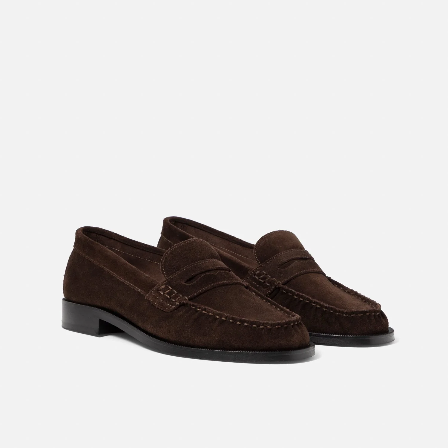 CB Brown Suede Ruched Loafer - Women's - Image 3