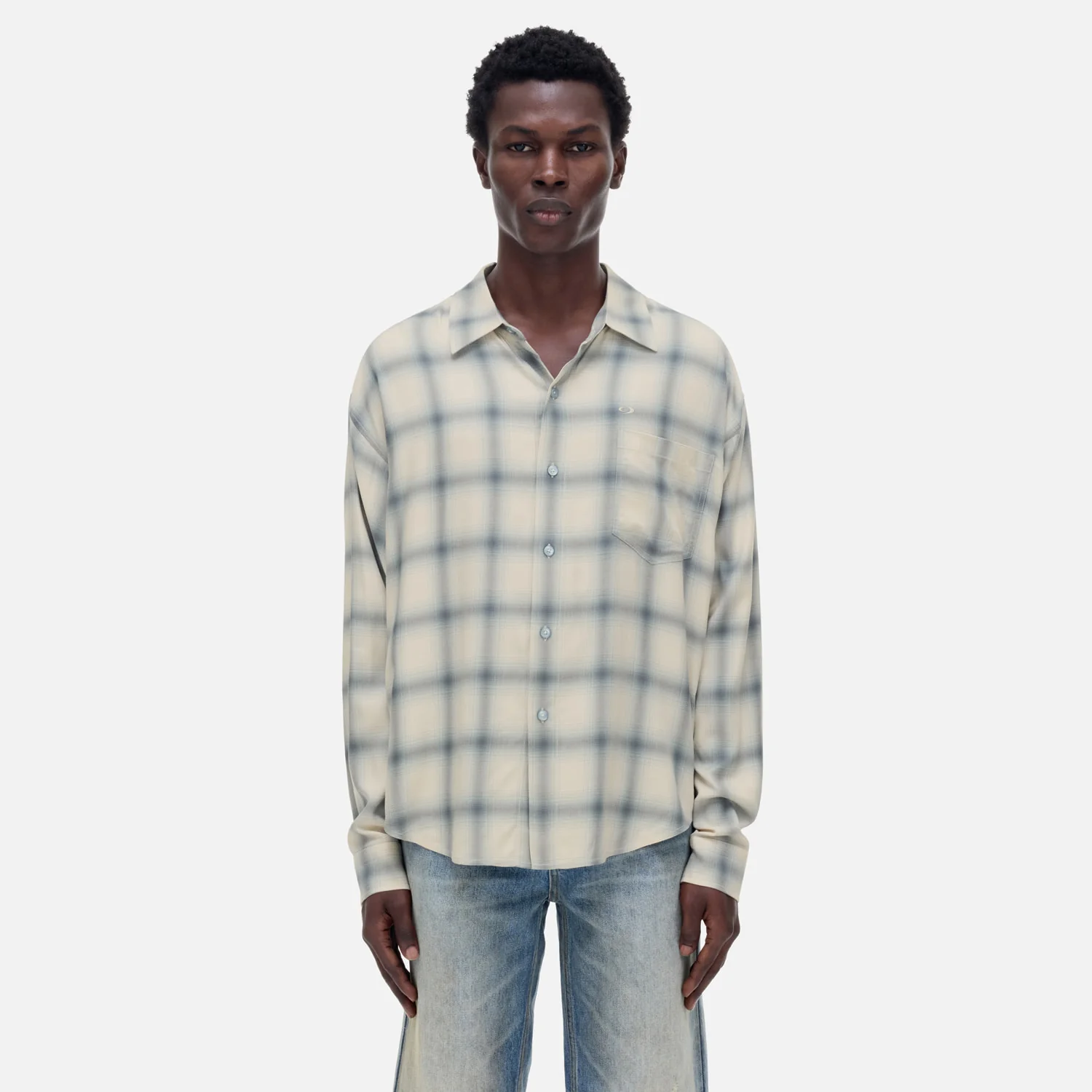 CB Dappled Check Blue Shirt - Image 3