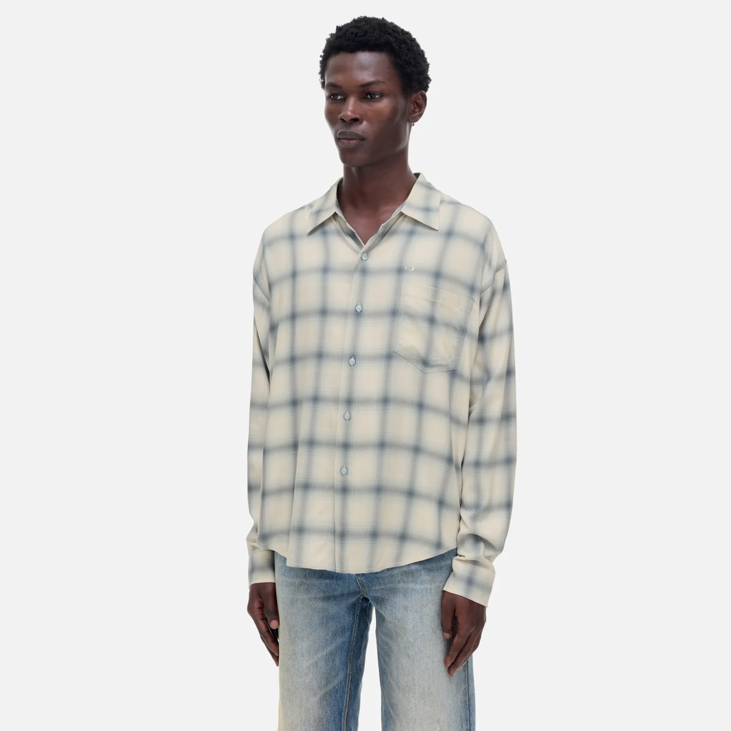CB Dappled Check Blue Shirt - Image 5