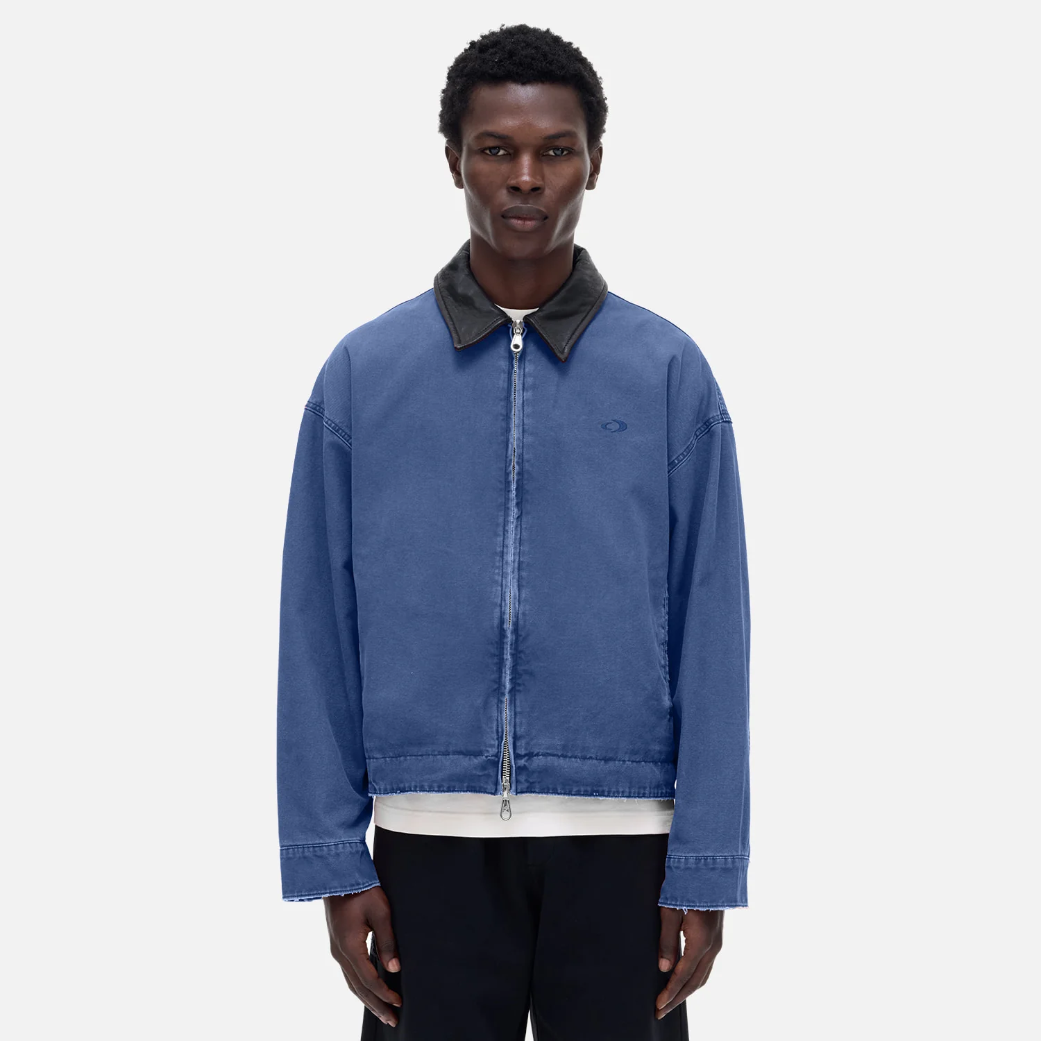 CB Emblem Trucker Blue Jacket - Image 3