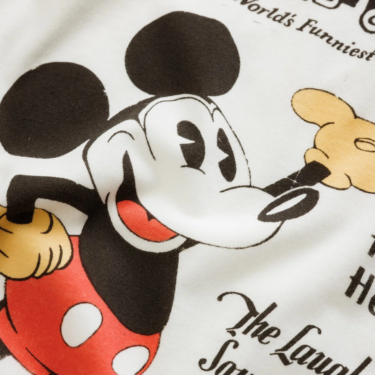 Disney Mickey Mouse Vintage White T-Shirt - Image 5