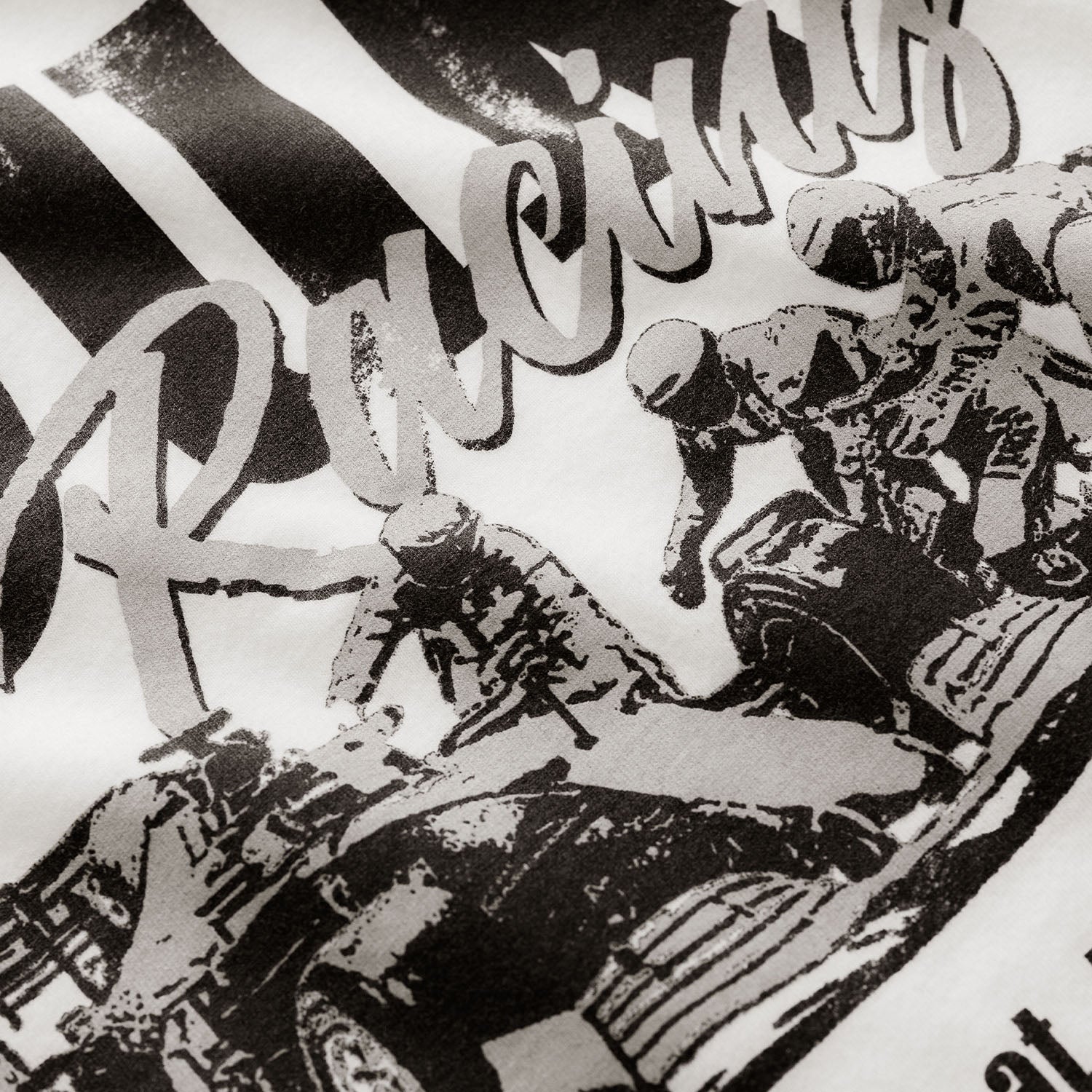 DR Grey Pit Stop Vintage White T-Shirt - Image 4