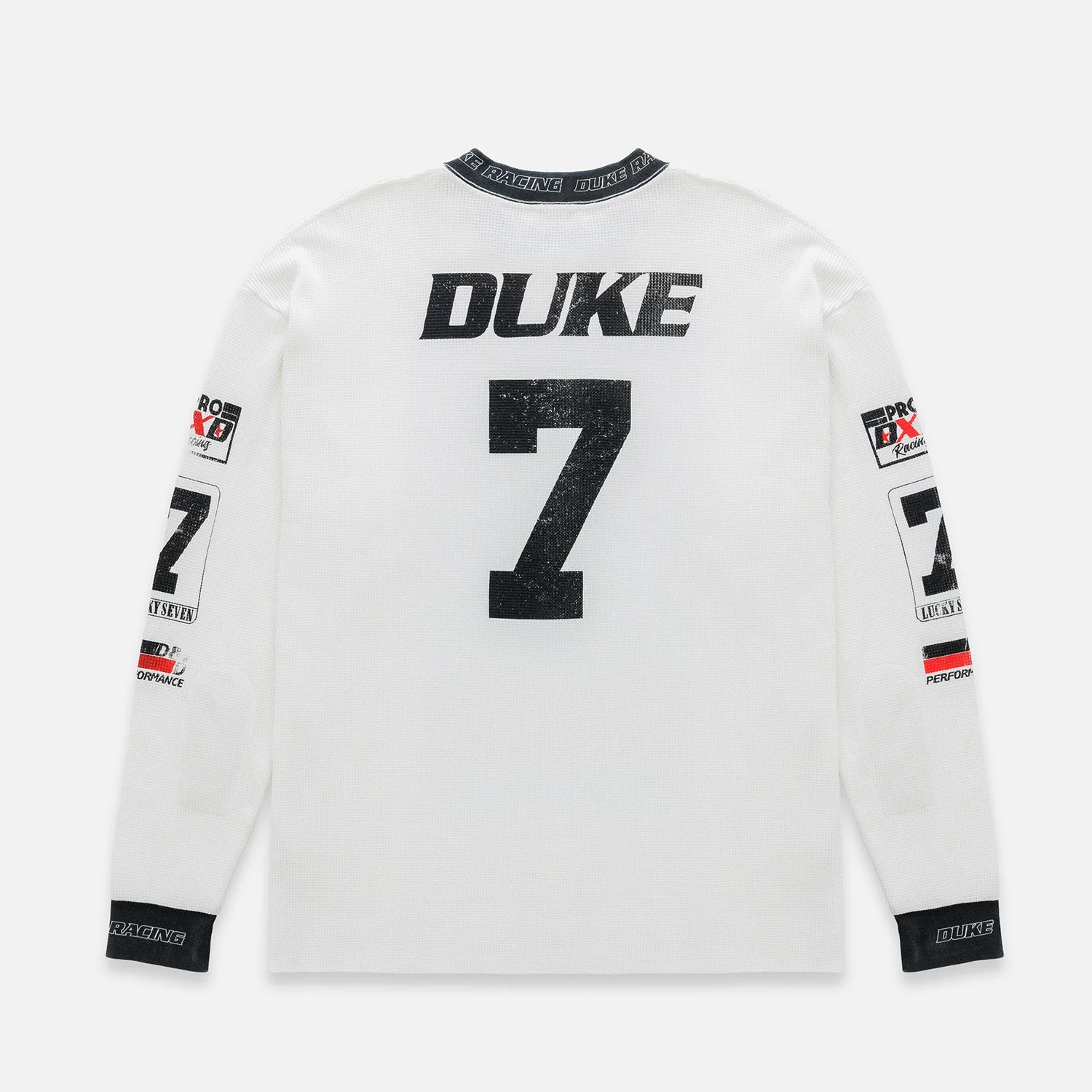 DR Motocross Vintage White Waffle Top - Image 3