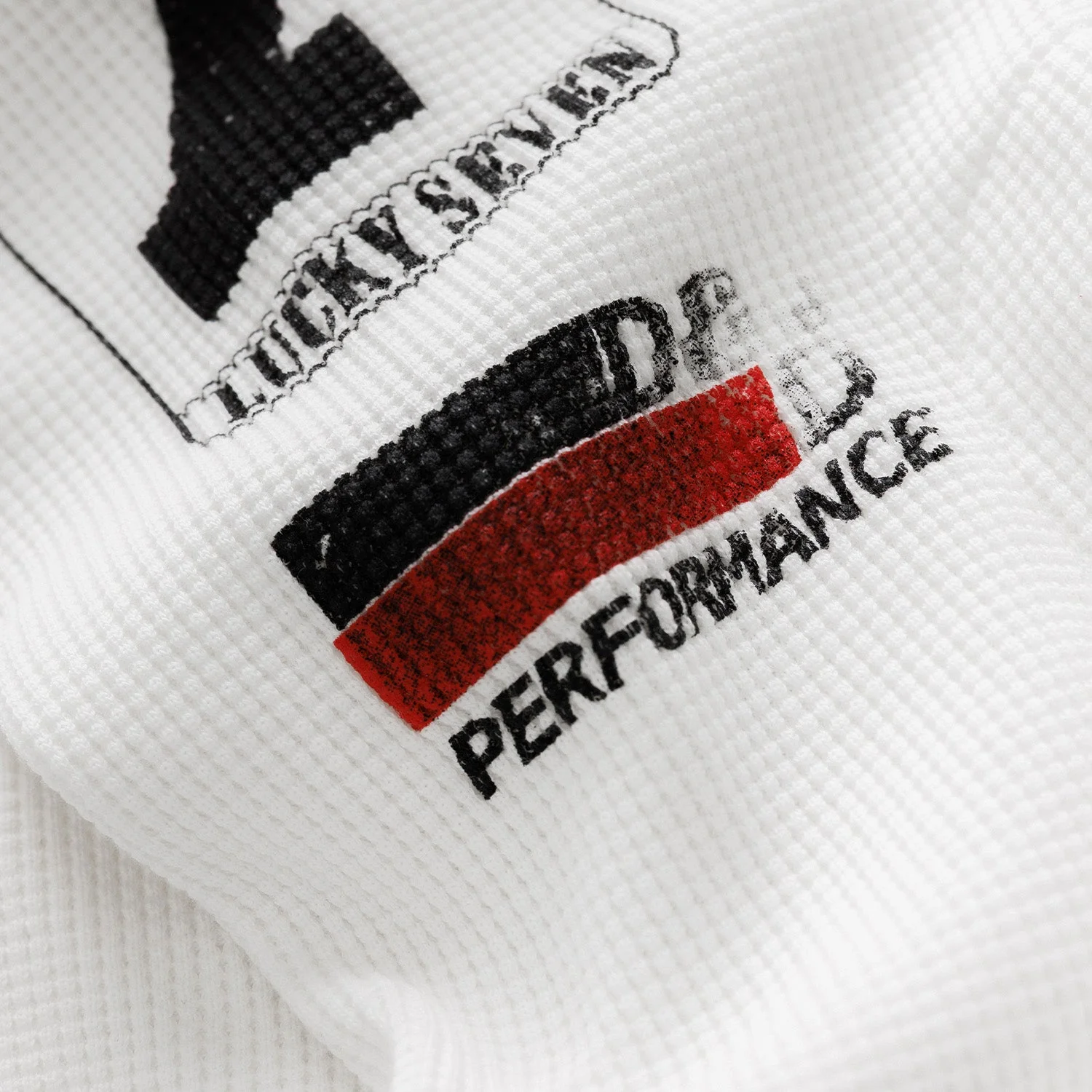 DR Motocross Vintage White Waffle Top - Image 5