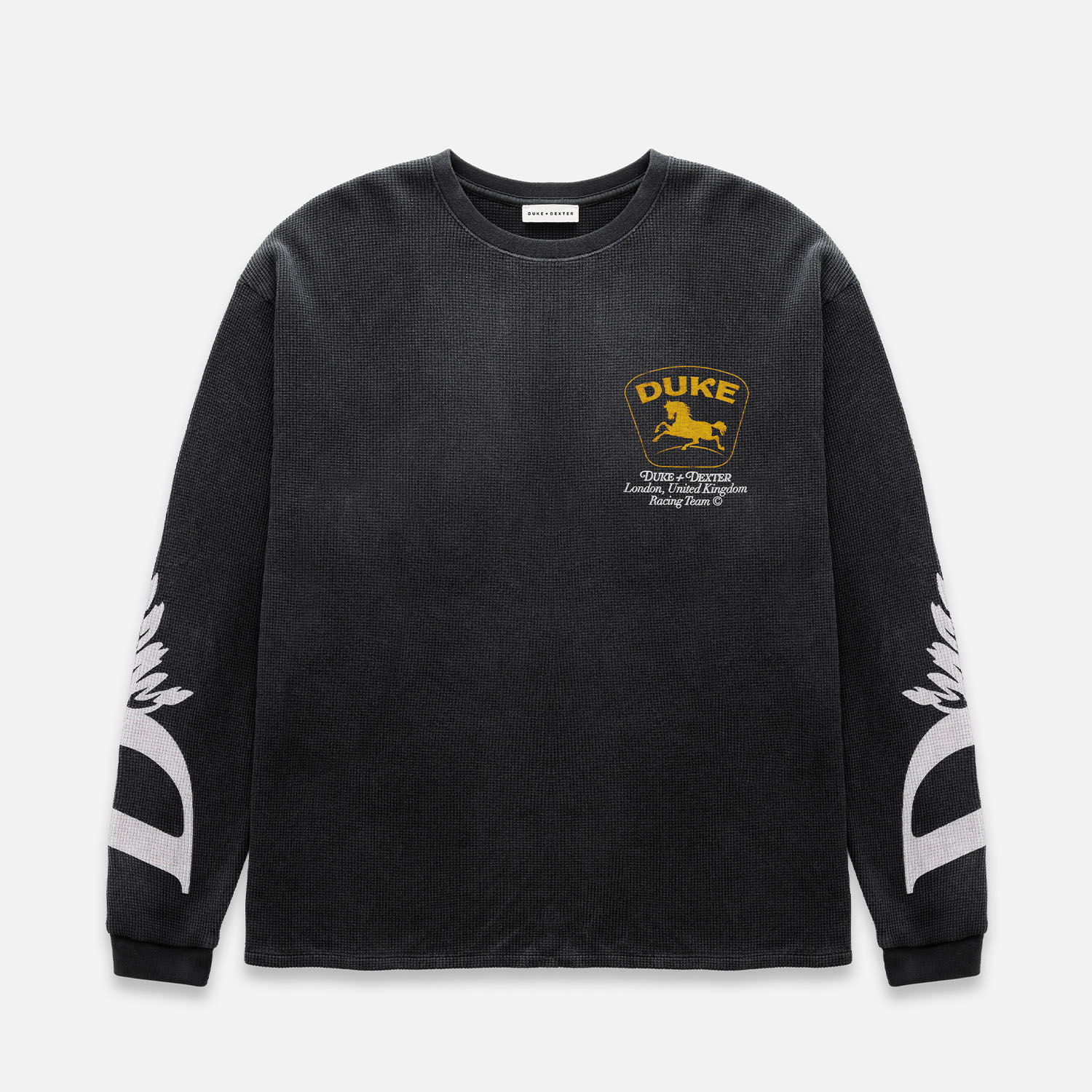DR Sponsors Washed Black Waffle Top - Image 3