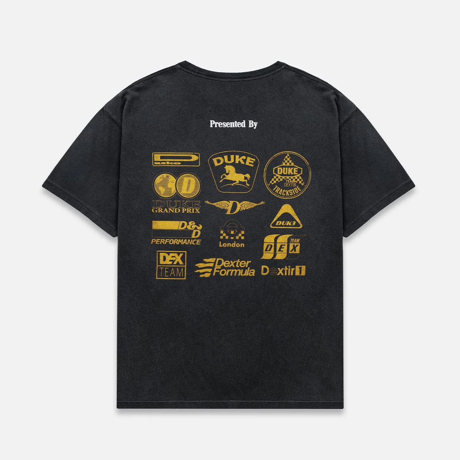 DR Sponsors Washed Black + Yellow T-Shirt