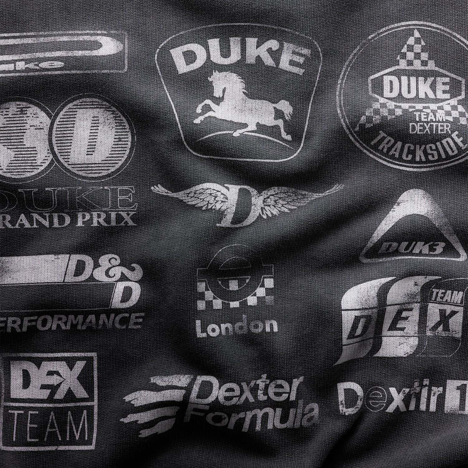 DR Sponsors Washed Grey Hoodie - Image 4