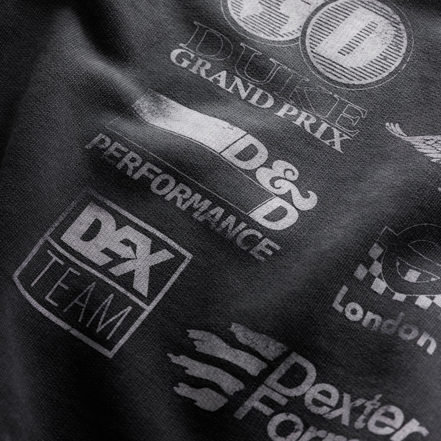 DR Sponsors Washed Grey Hoodie - Image 5