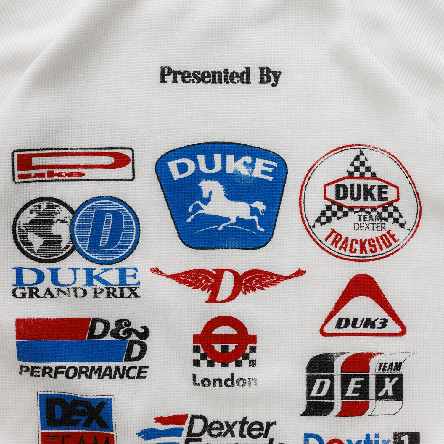 DR Sponsors Vintage White Waffle Top - Image 4