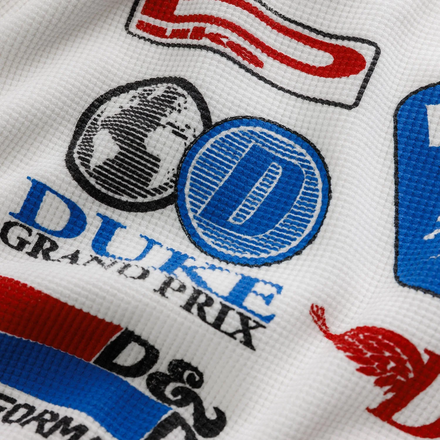 DR Sponsors Vintage White Waffle Top - Image 5