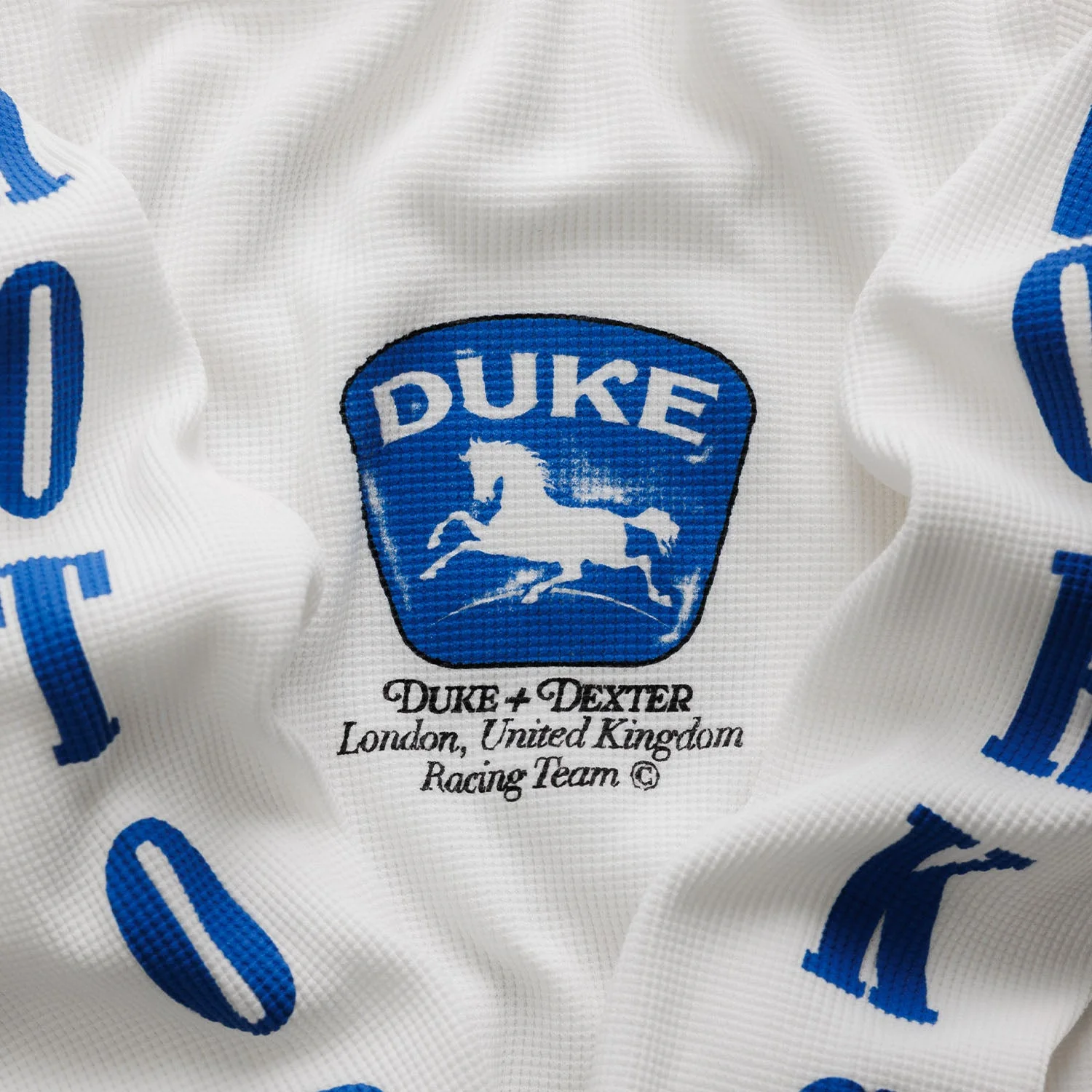 DR Sponsors Vintage White Waffle Top - Image 7
