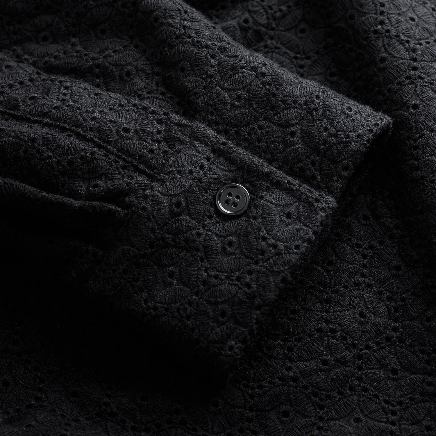 Duke Black Crochet Shirt - Image 6