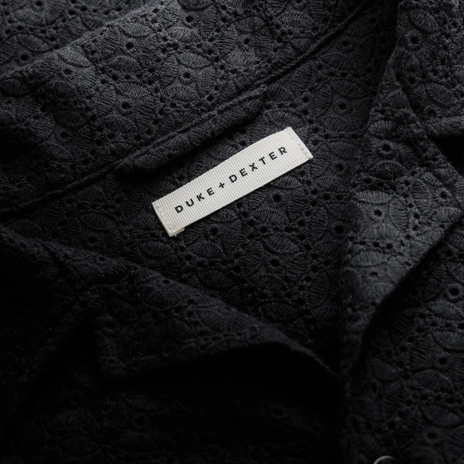 Duke Black Crochet Shirt - Image 7
