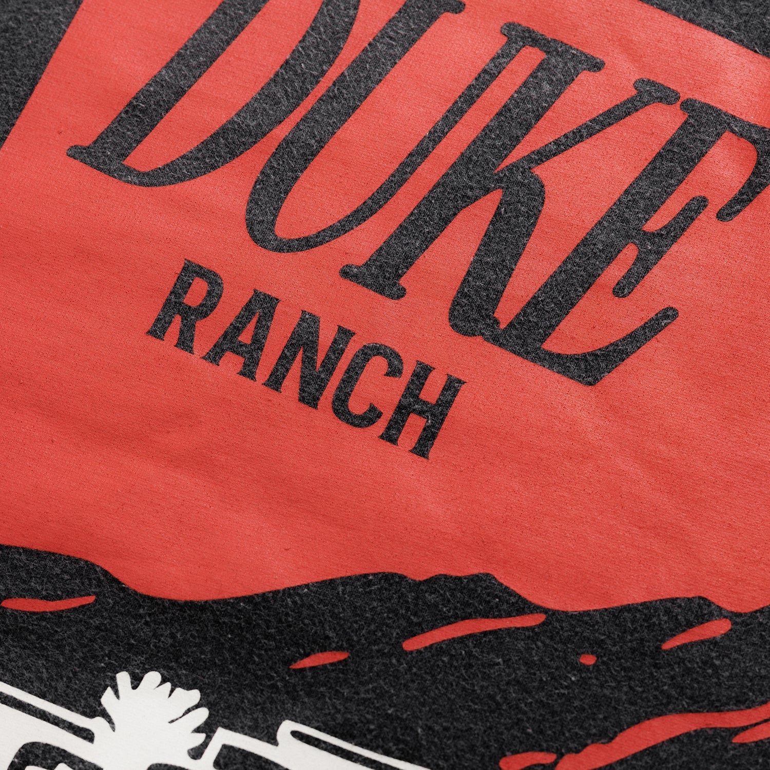 Duke Ranch Vintage Black + Red T-Shirt - Image 4