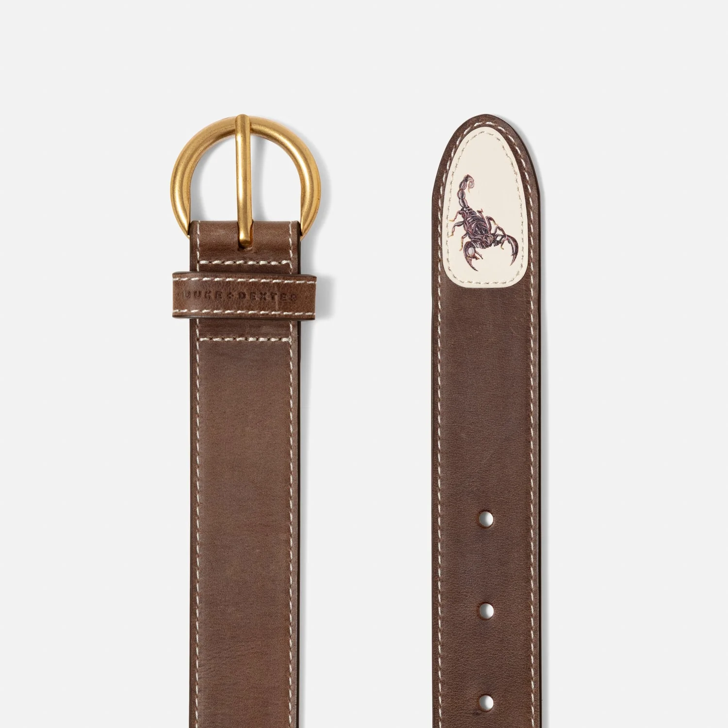 Ellis Chestnut Scorpion Belt - Image 3