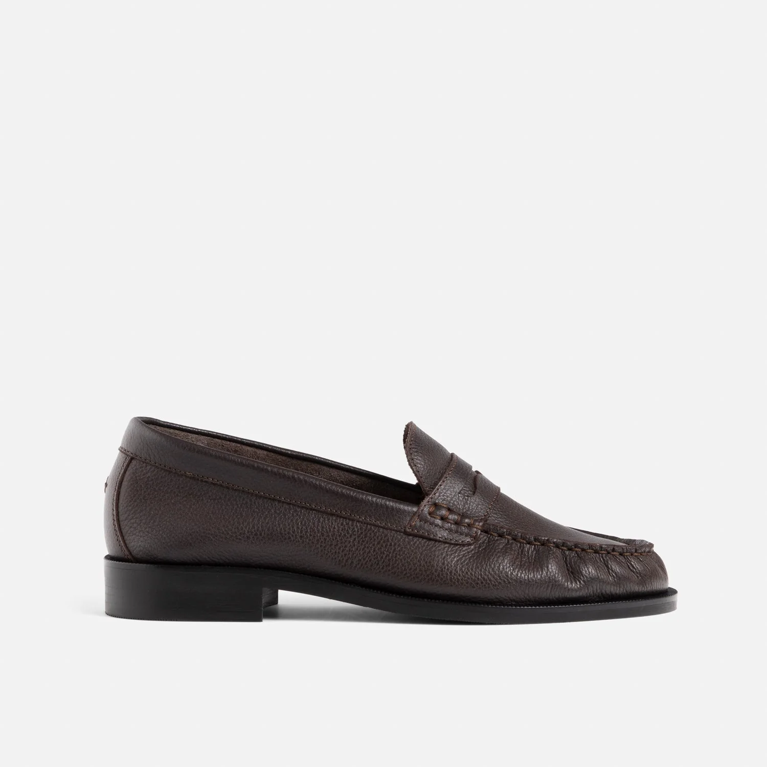 Ezra Brown Pebble Ruched Loafer - Women's