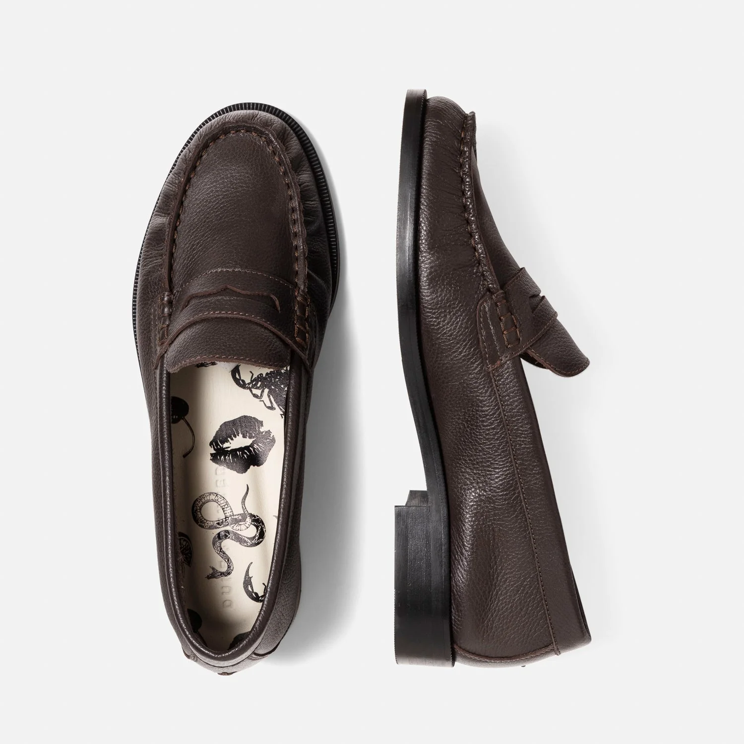 Ezra Brown Pebble Ruched Loafer - Women's - Image 5