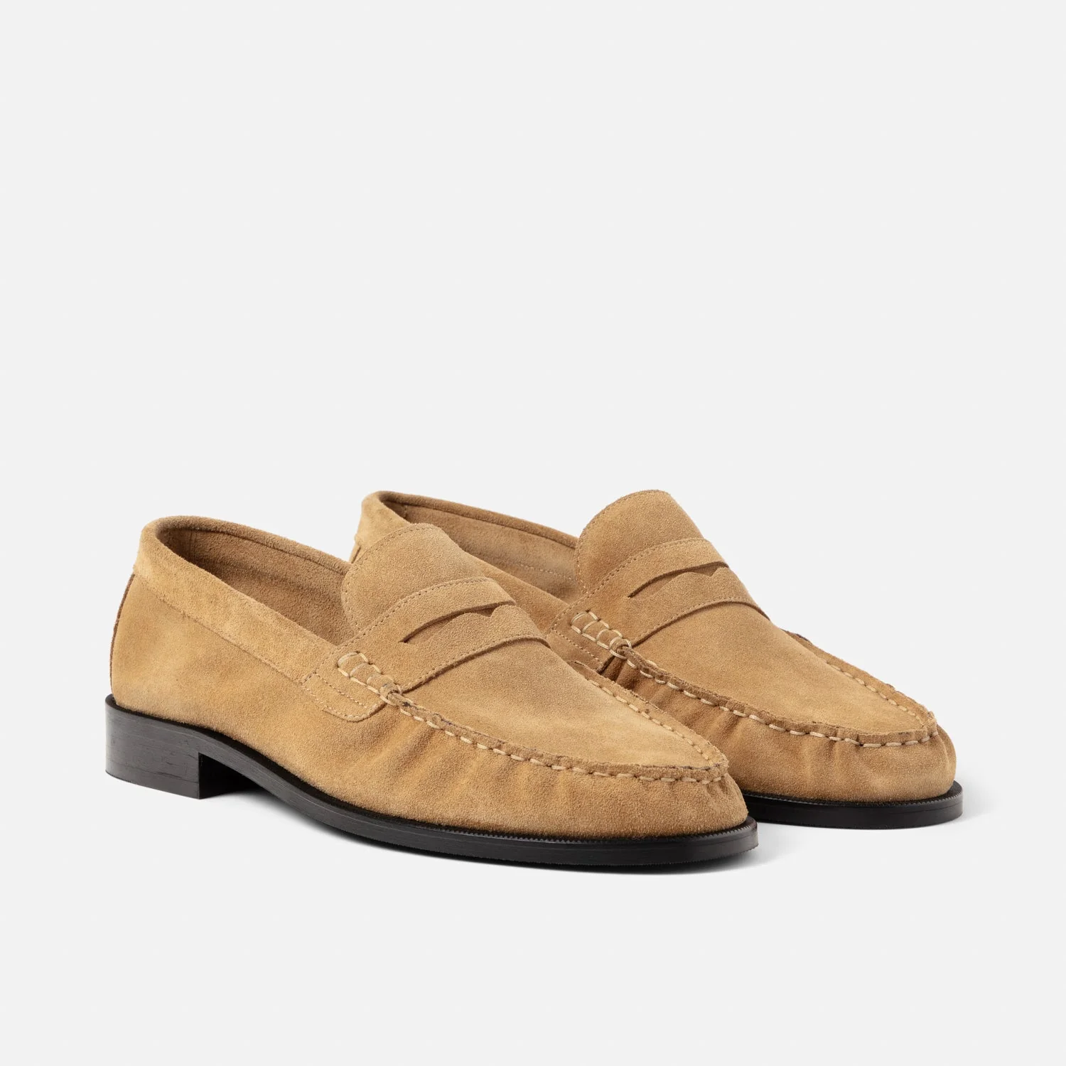 Ezra Tan Suede Ruched Loafer - Men's - Image 3