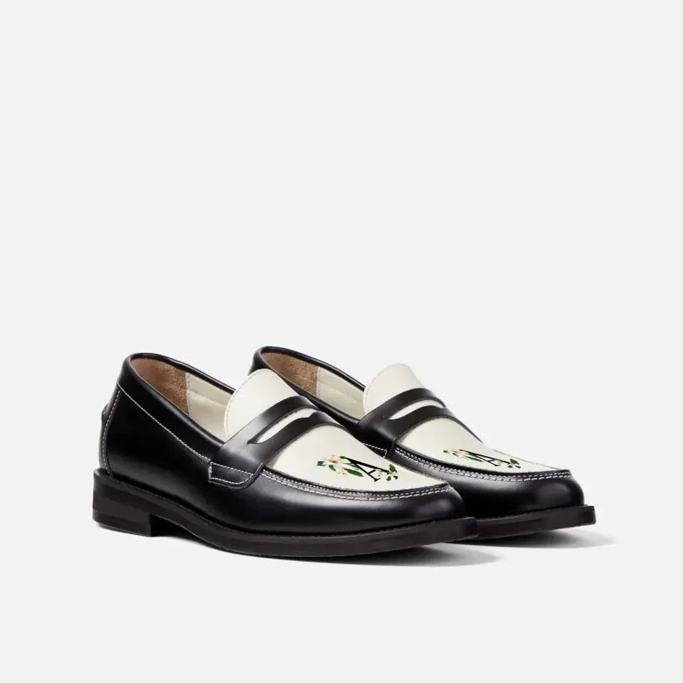 Hand-Painted Initial Penny Loafer - Women's - Image 3