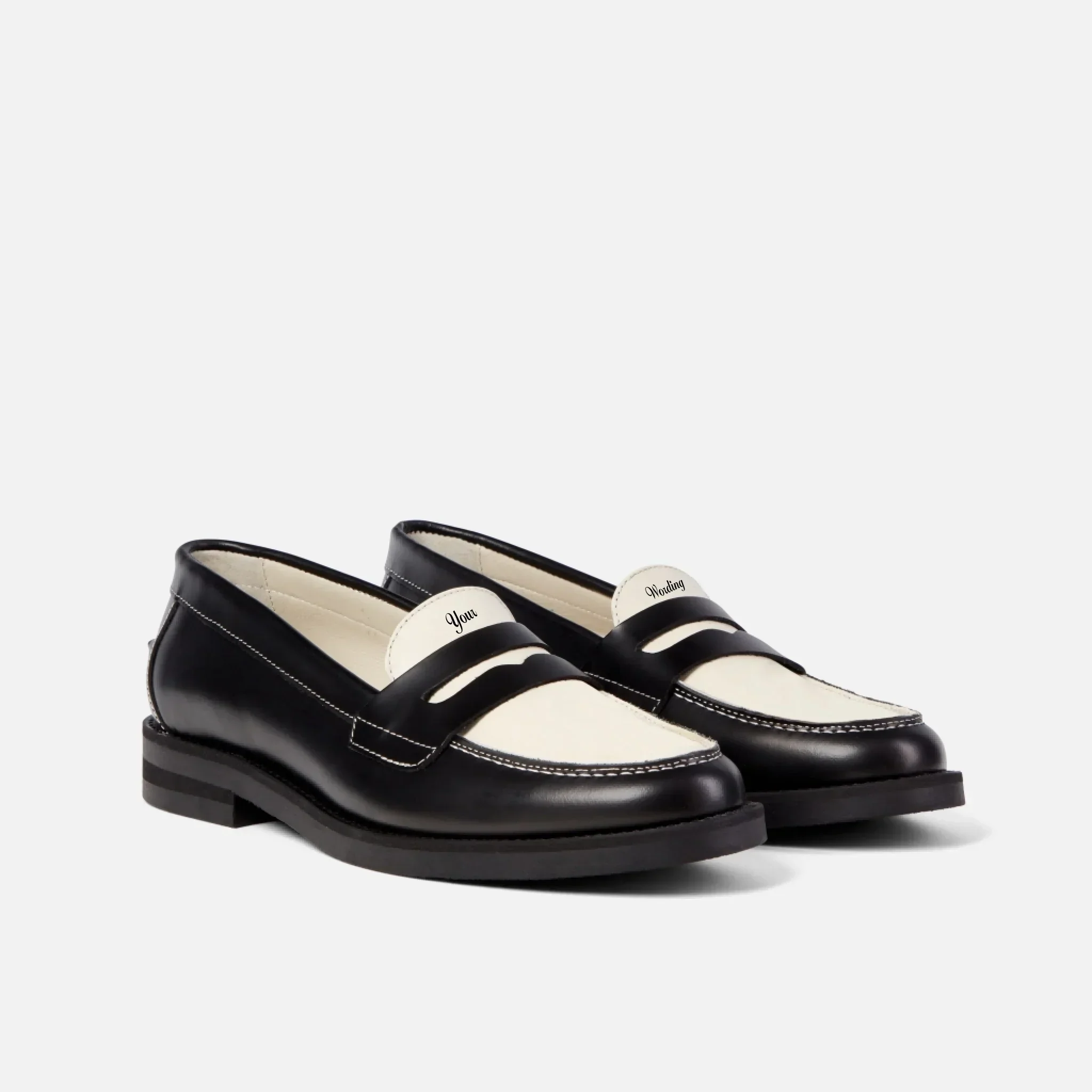 Hand-Painted Lettering Penny Loafer - Women's - Image 3