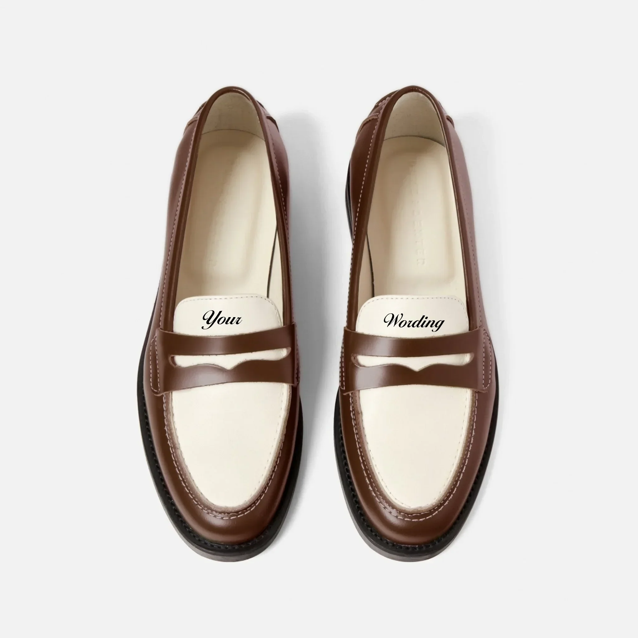 Hand-Painted Lettering Penny Loafer - Women's - Image 6