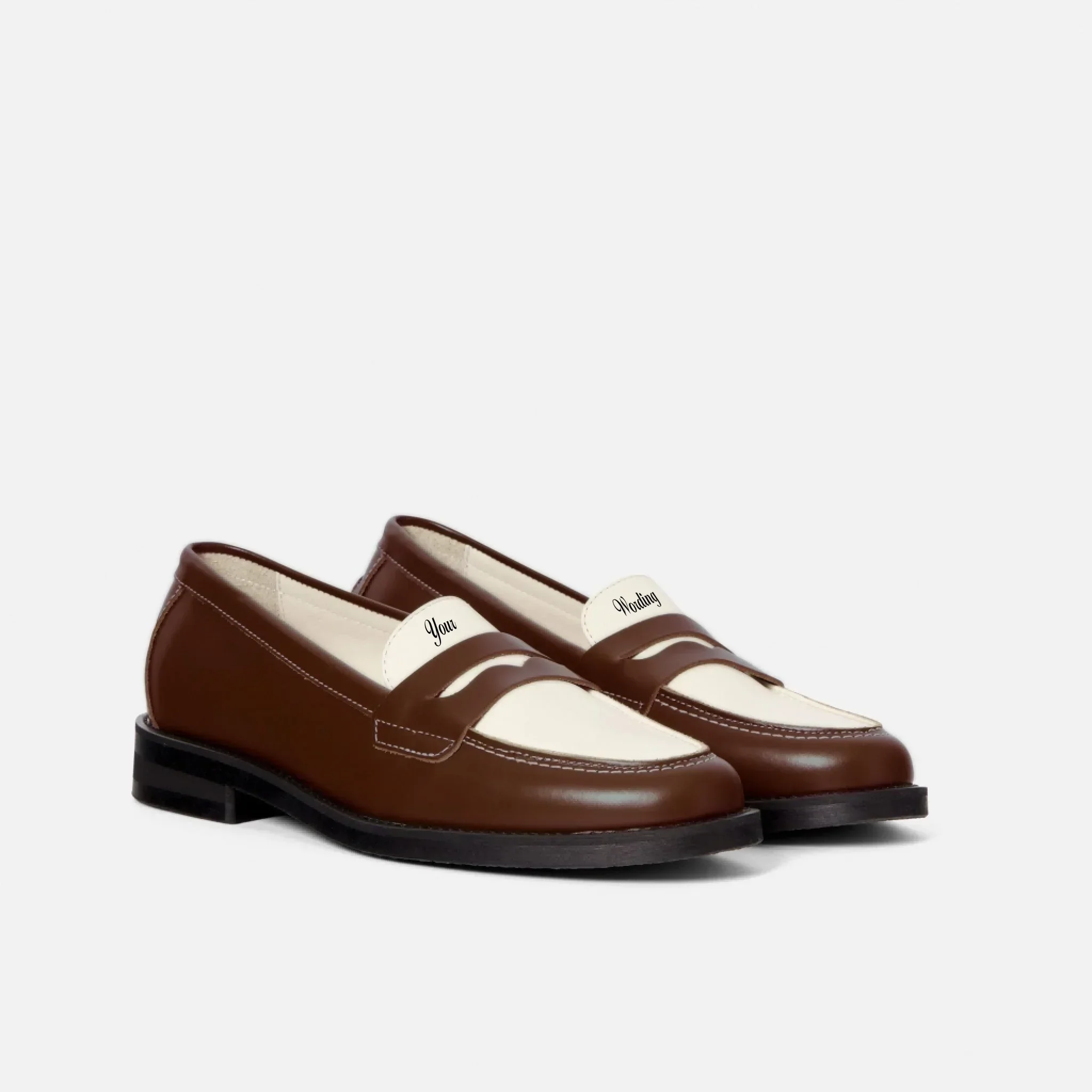 Hand-Painted Lettering Penny Loafer - Women's - Image 8