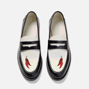 Hand-Painted Motif Penny Loafer - Men's - Image 17