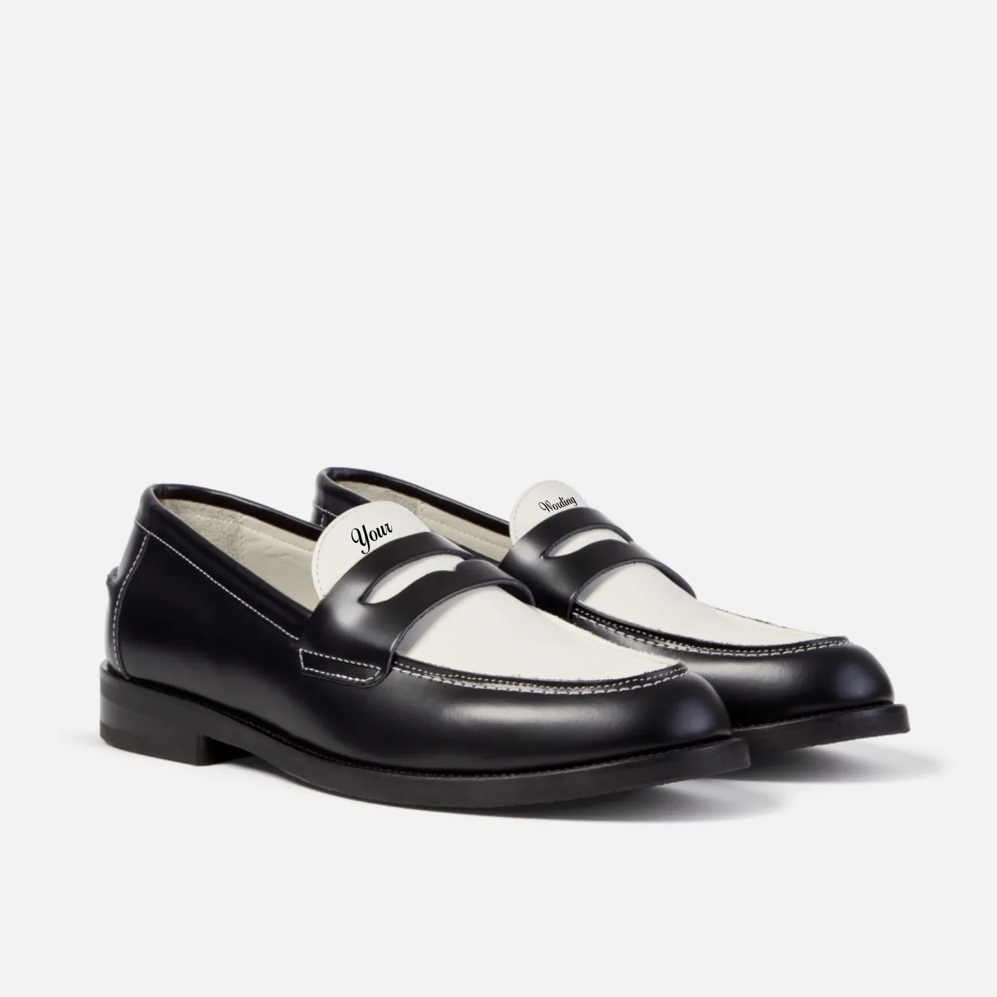 Hand-Painted Lettering Penny Loafer - Men's - Image 3