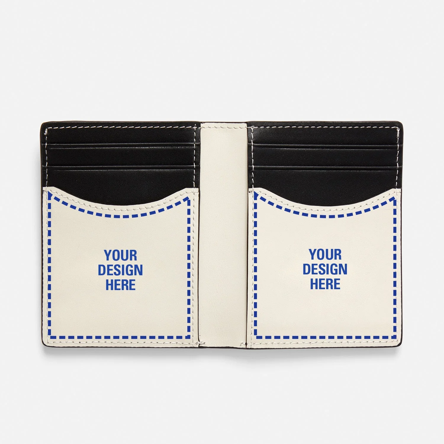 Hand-Painted Black + White Wallet - Image 3