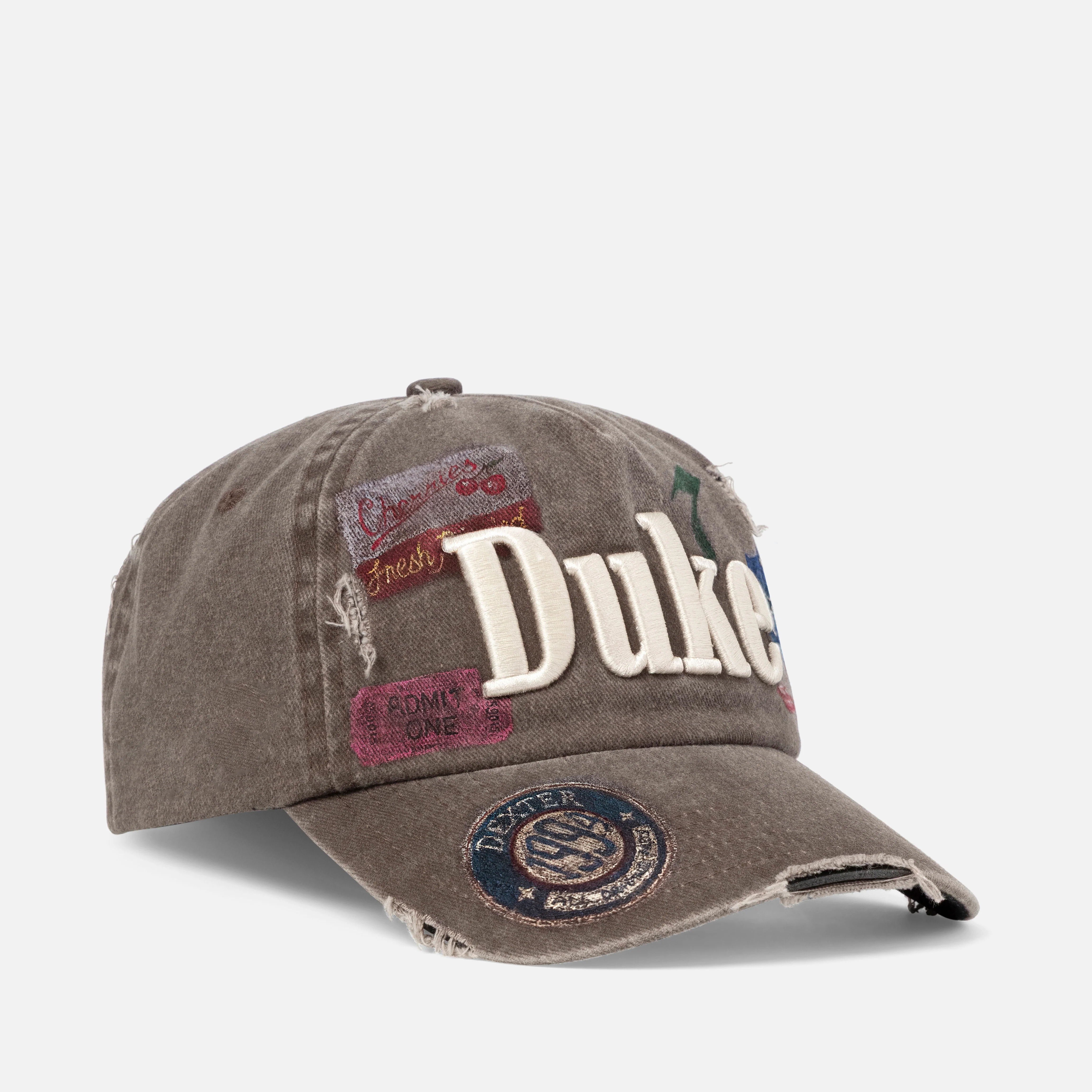 Hand-Painted Patch Distressed Cap - Image 4