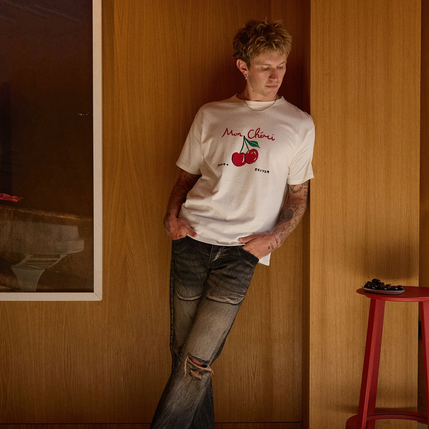 Mon Chéri Vintage White T-Shirt - Image 2