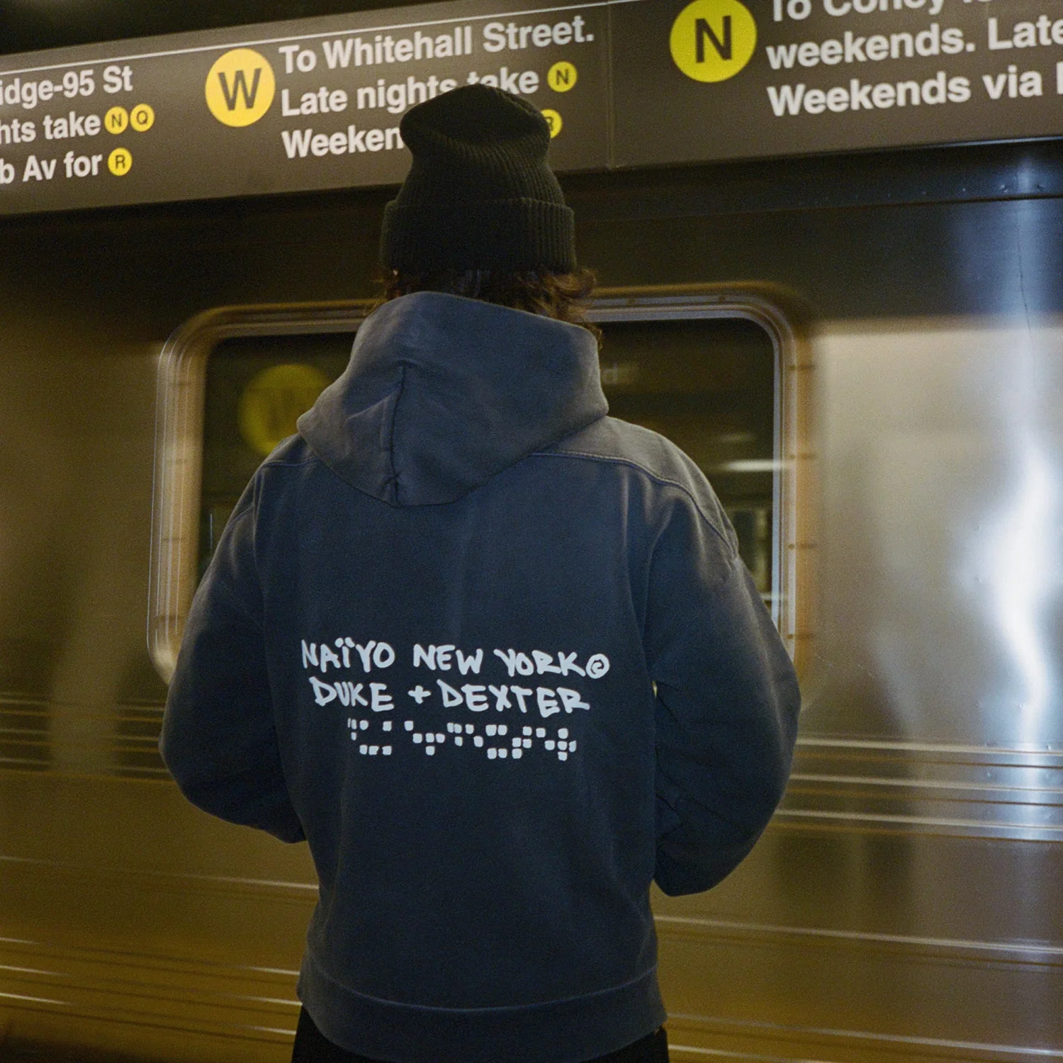 Naiyo NY Washed Black Hoodie - Image 10