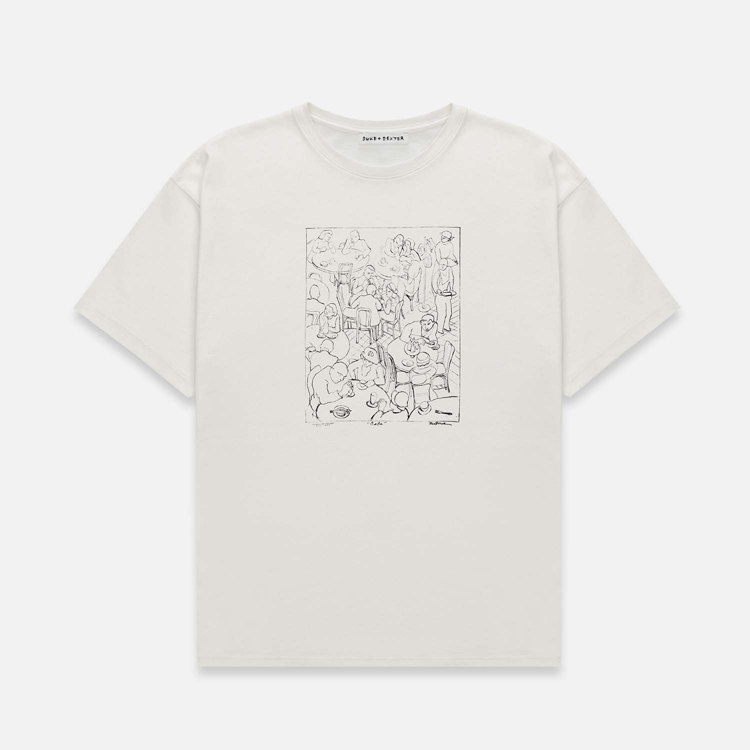 NY Cafe Vintage White T-Shirt