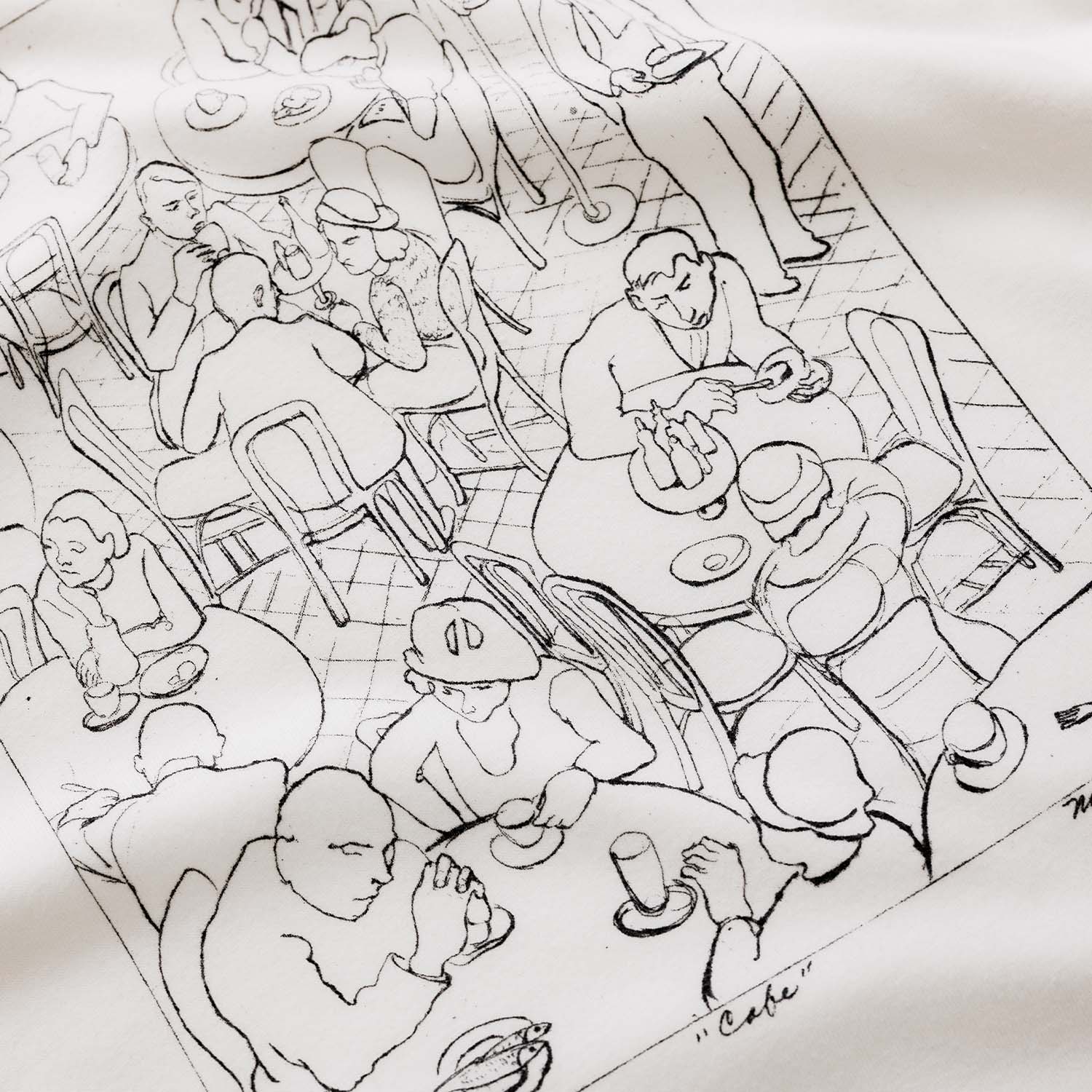 NY Cafe Vintage White T-Shirt - Image 5