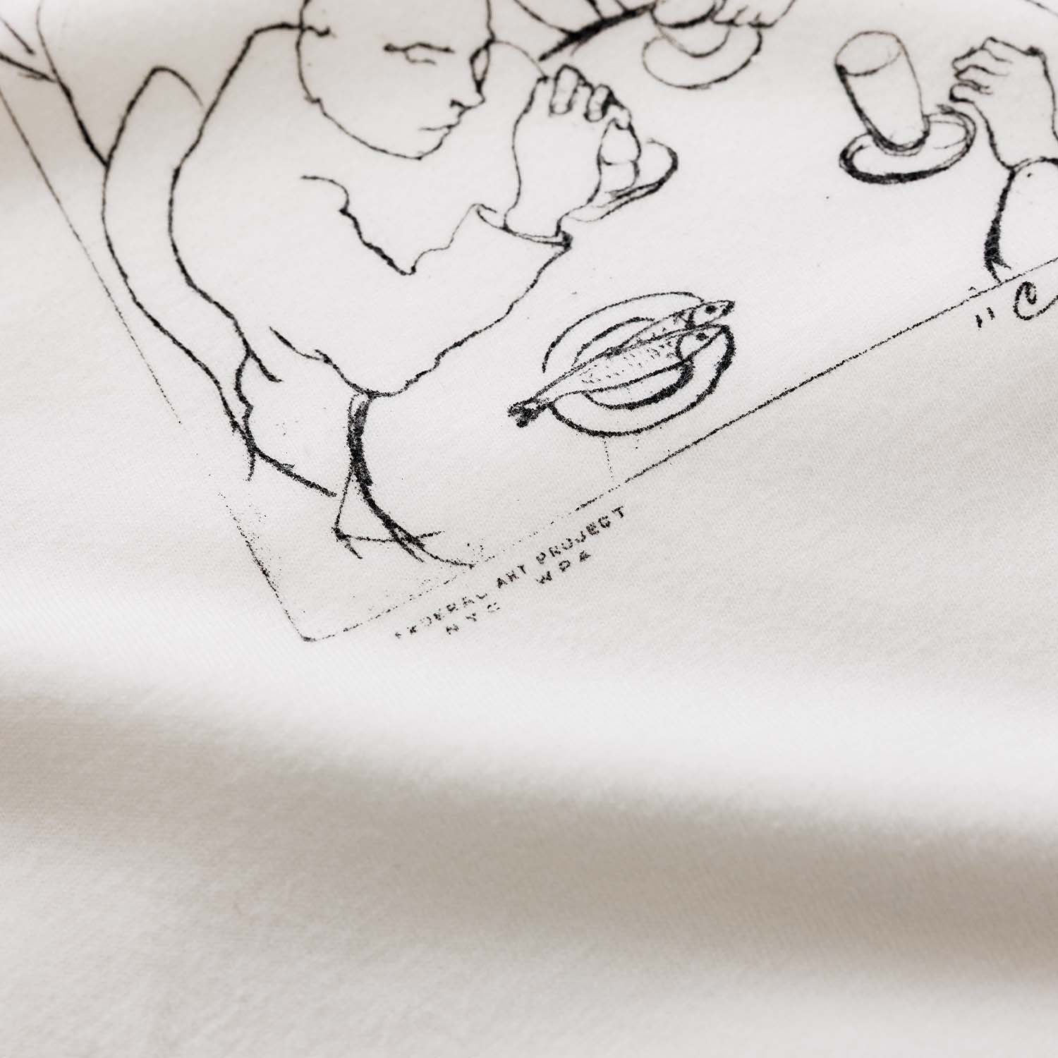 NY Cafe Vintage White T-Shirt - Image 6
