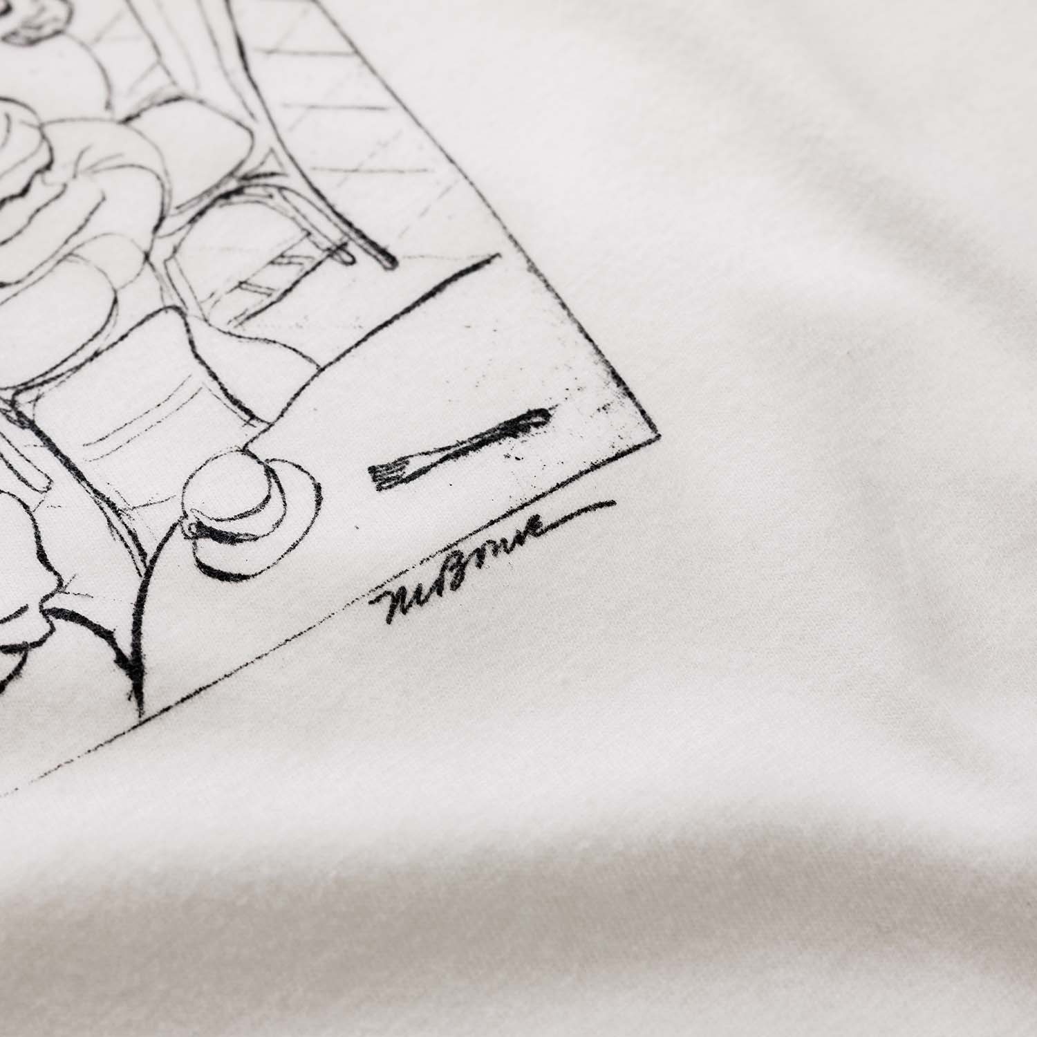 NY Cafe Vintage White T-Shirt - Image 7
