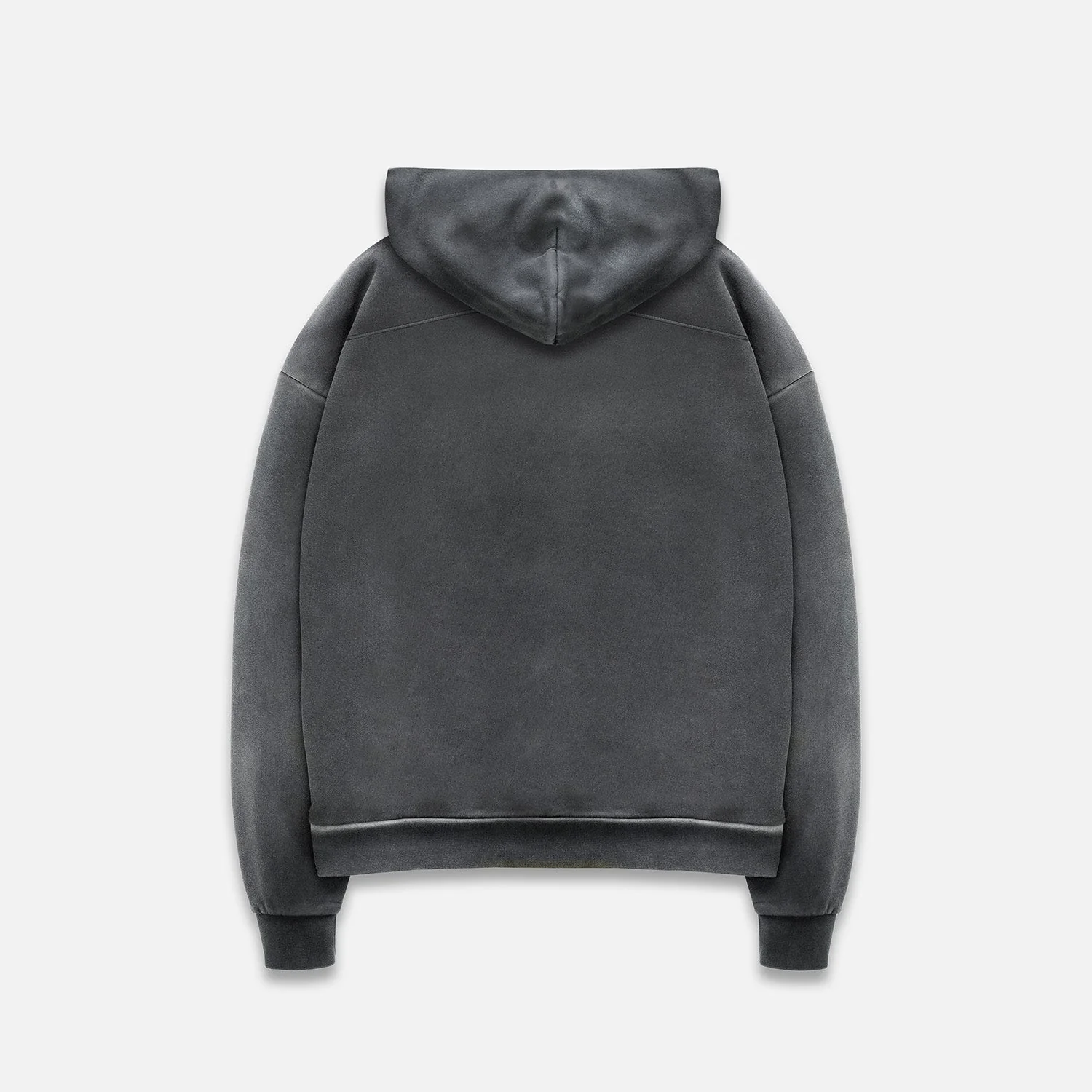 NY Paint Splatter Washed Grey Hoodie - Image 3