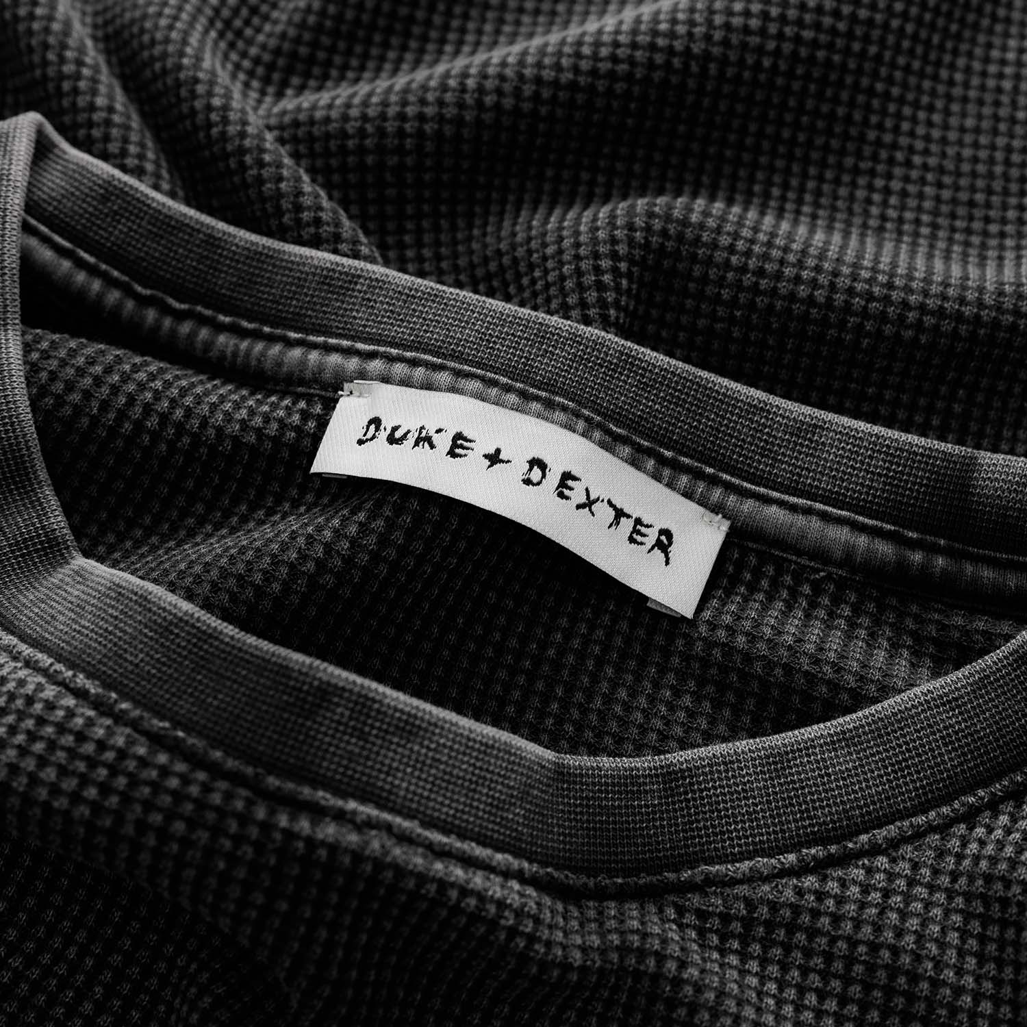 NY Sketch Washed Grey Waffle Top - Image 7