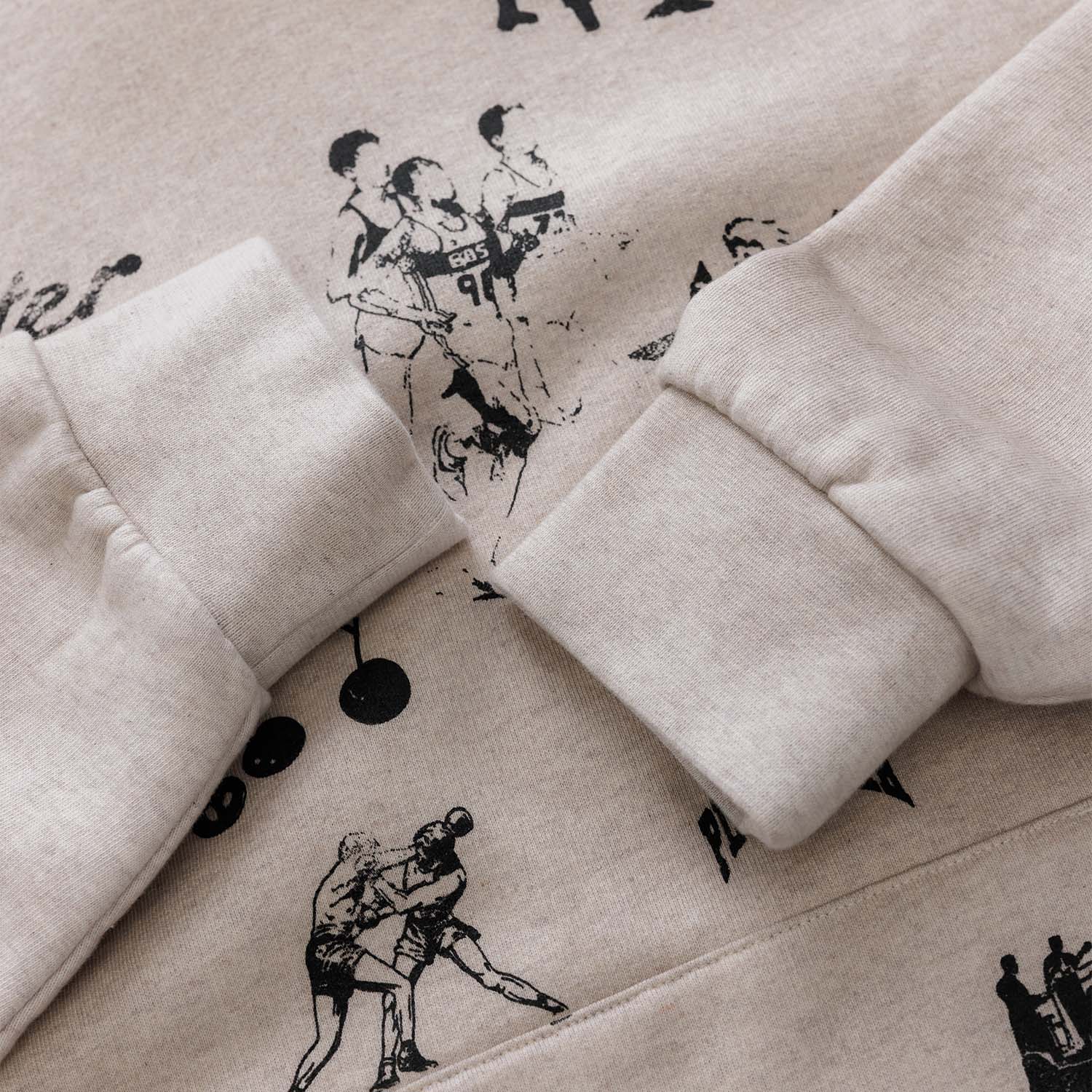 NY Sketch Oat Marl Hoodie - Image 7