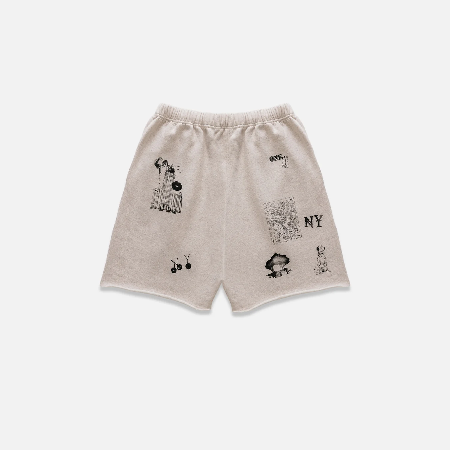 NY Sketch Oat Marl Short - Image 3