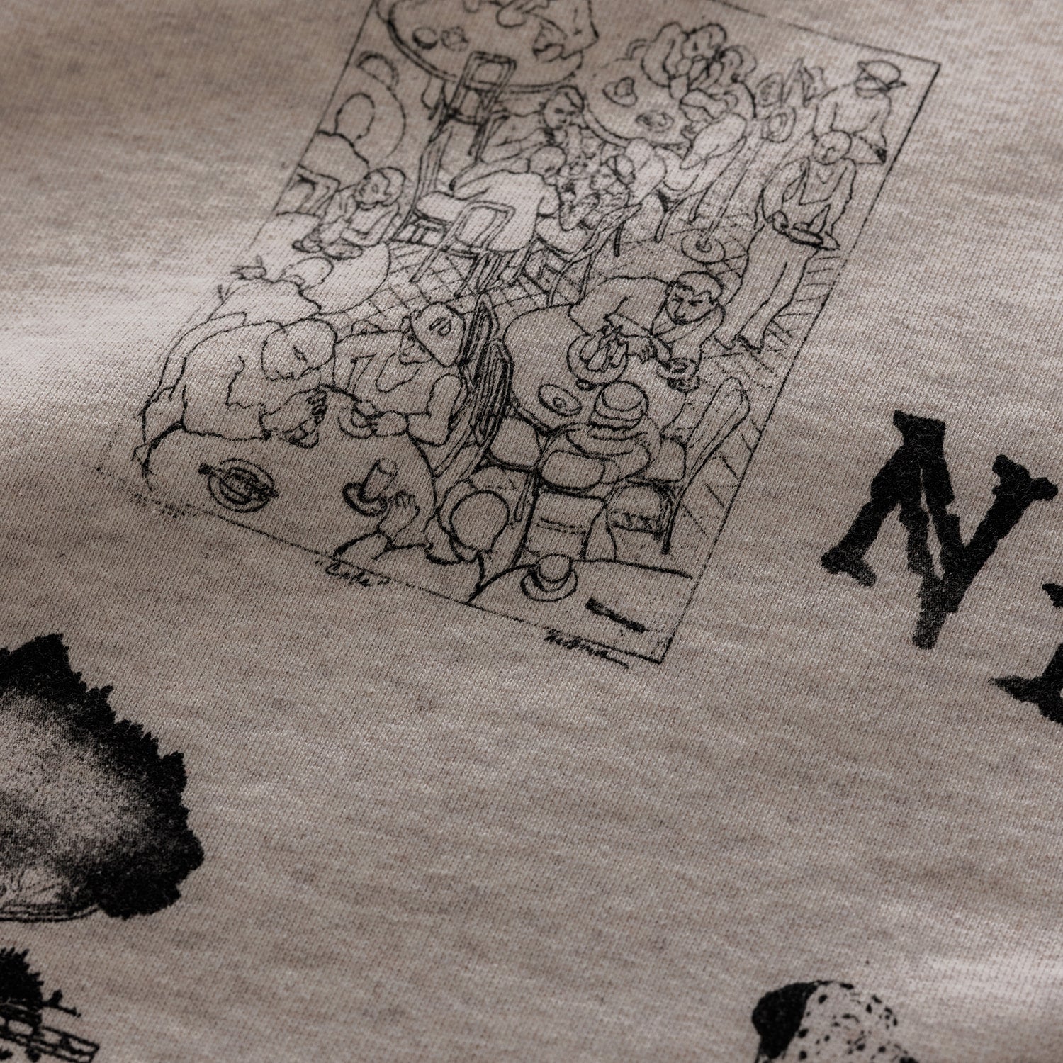 NY Sketch Oat Marl Short - Image 7