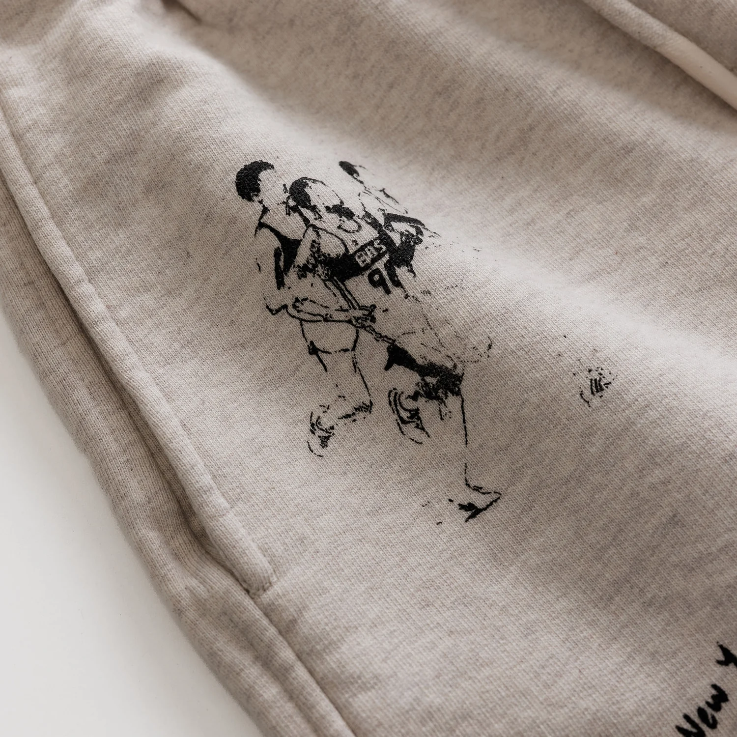 NY Sketch Oat Marl Short - Image 8
