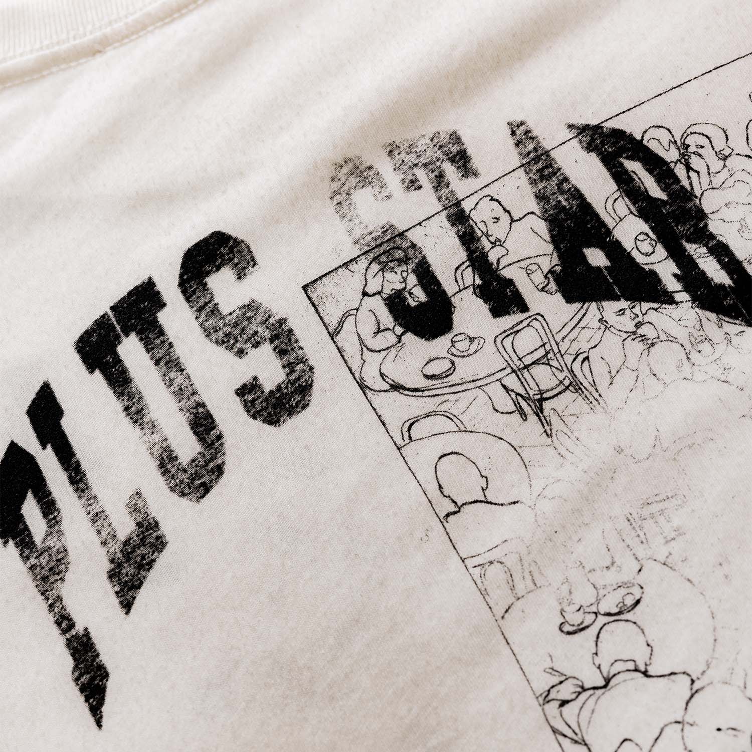 NY Sketch Vintage White T-Shirt - Image 4