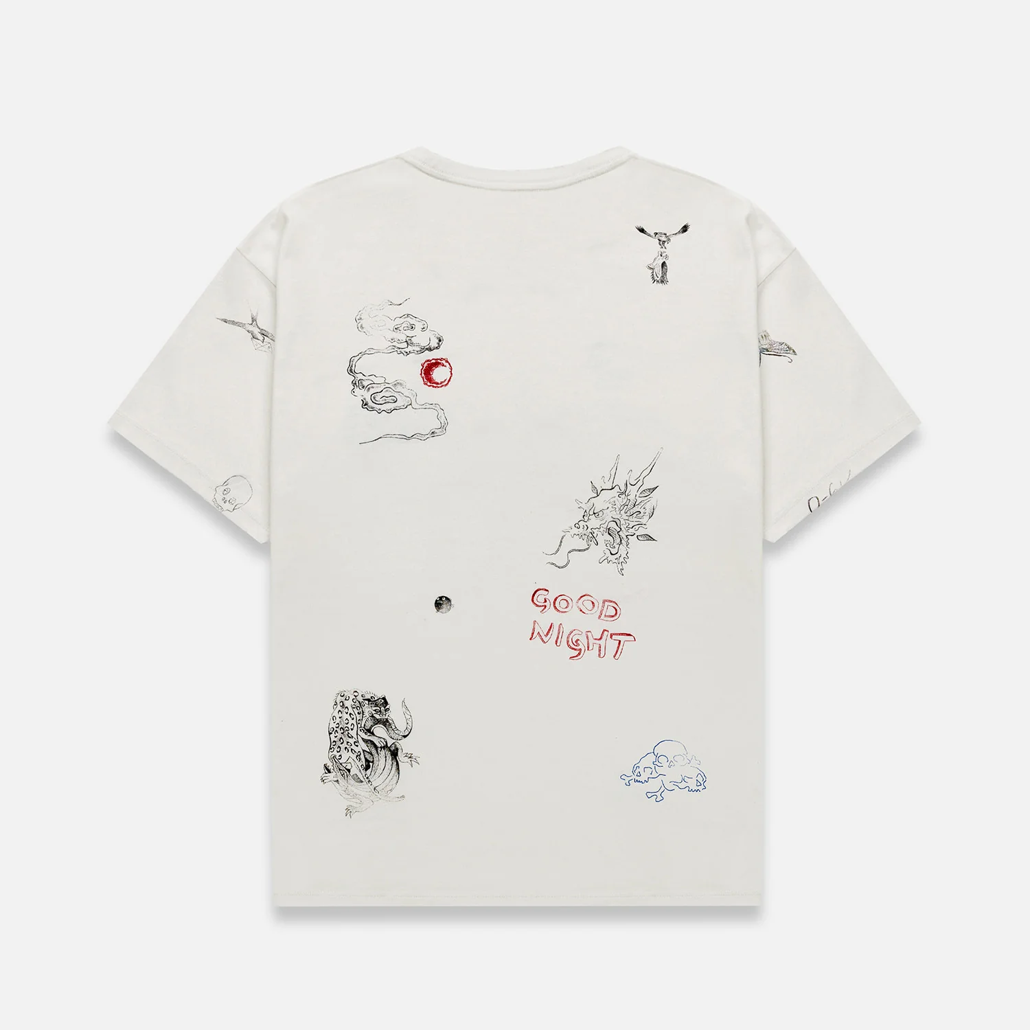 PD Sketch Vintage White T-Shirt - Image 3