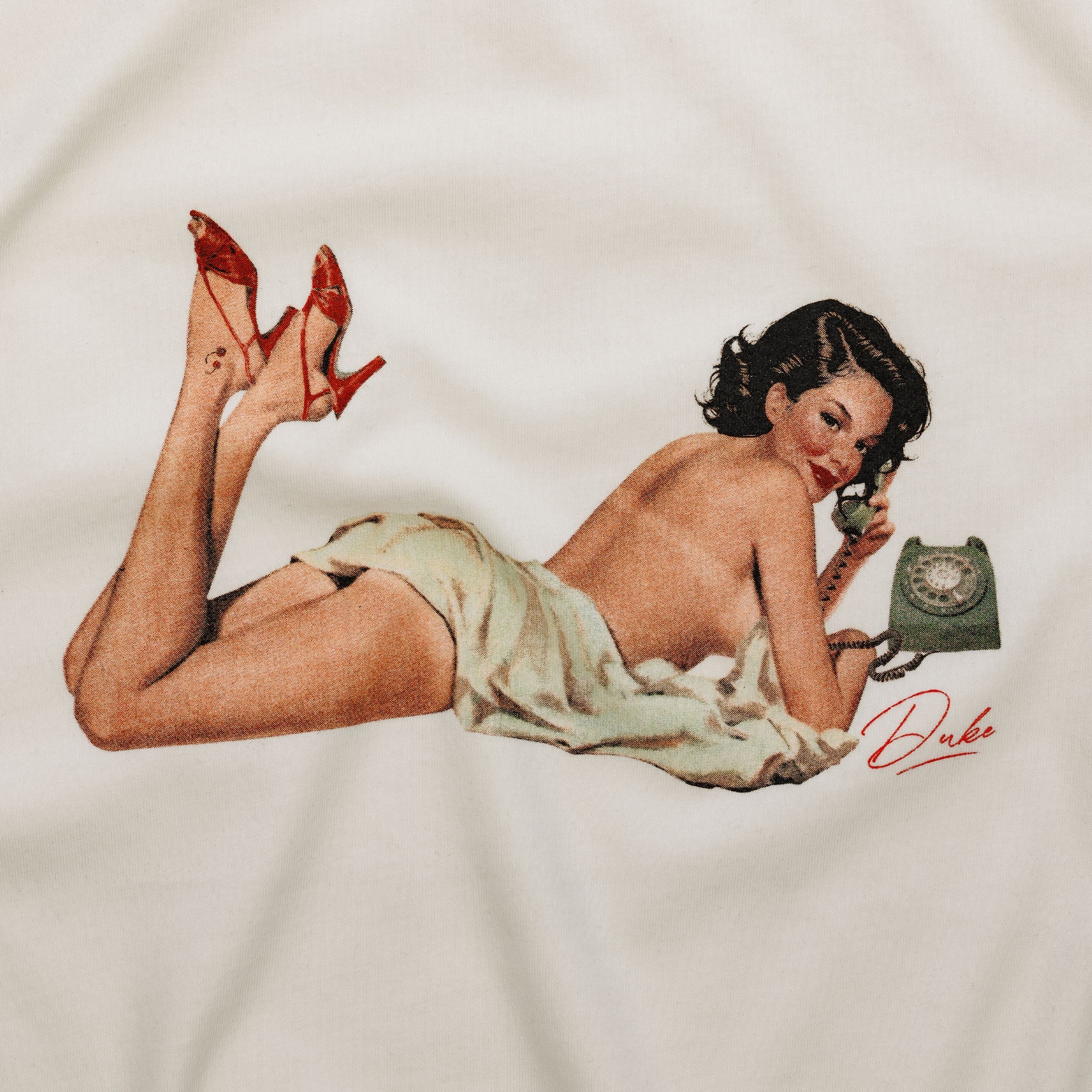 Pin Up I Vintage White T-Shirt - Image 4
