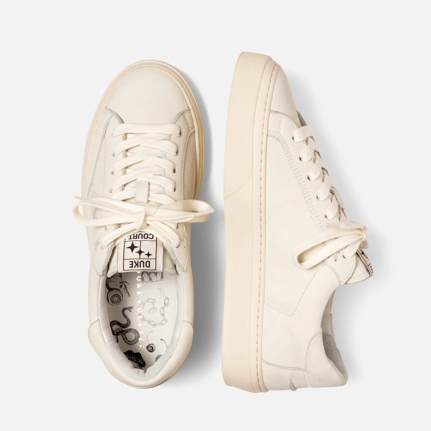 Plus Court Vintage White Sneaker - Women's - Image 4